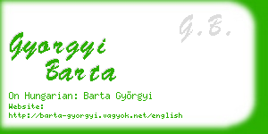 gyorgyi barta business card